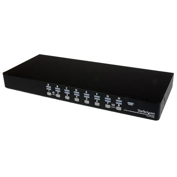 STARTECH STARTECH.COM 16 PORT 1U RACKMOUNT USB KVM SWITCH KIT W/ OSD & CABLES 3 YR SV1631DUSBUK