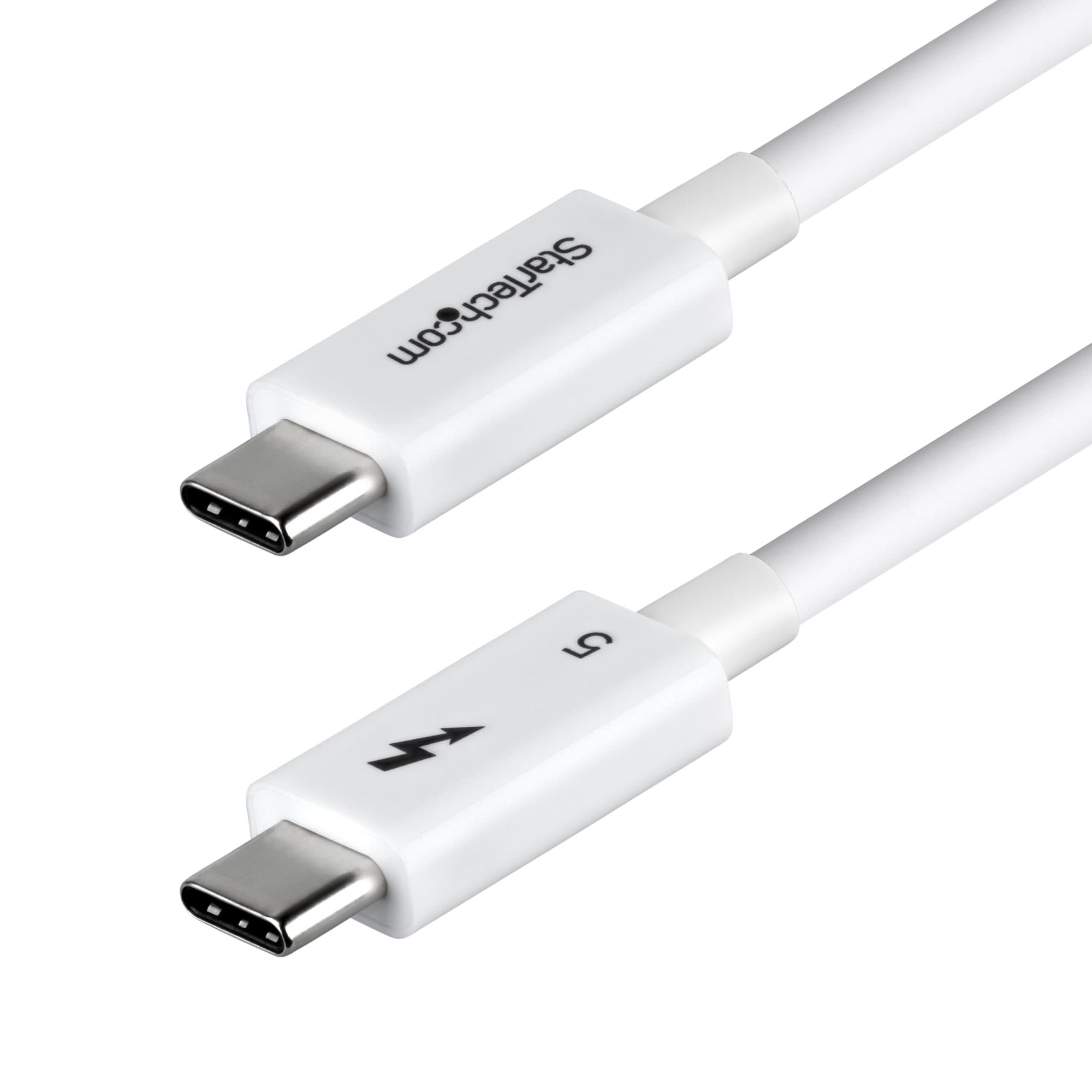 STARTECH STARTECH.COM 1.5FT (50CM) THUNDERBOLT 5 CABLE, 80GBPS, CERTIFIED - WHITE, LTW TBLT5MM50CM240WWH