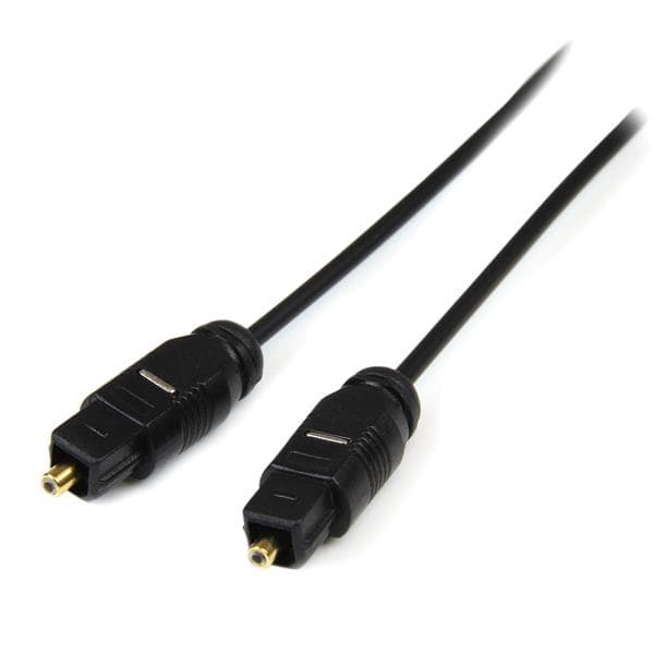 STARTECH STARTECH.COM 10 FT THIN DIGITAL OPTICAL AUDIO CABLE - TOSLINK AUDIO CABLE LTW THINTOS10