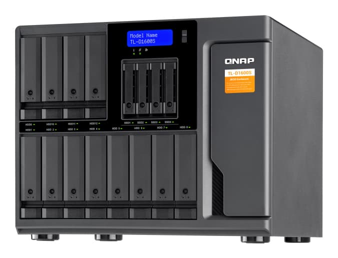QNAP QNAP TL-D1600S, 16 BAY EXPANSION UNIT SATA JBOD WITH QXP-1600eS PCIe SATA CARD, 2YR TL-D1600S