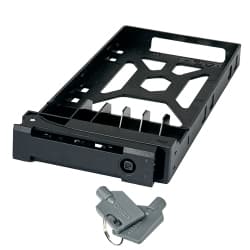 QNAP QNAP 2.5" HDD Tray with key lock and two keys, black and plastic TRAY-25-BLK01