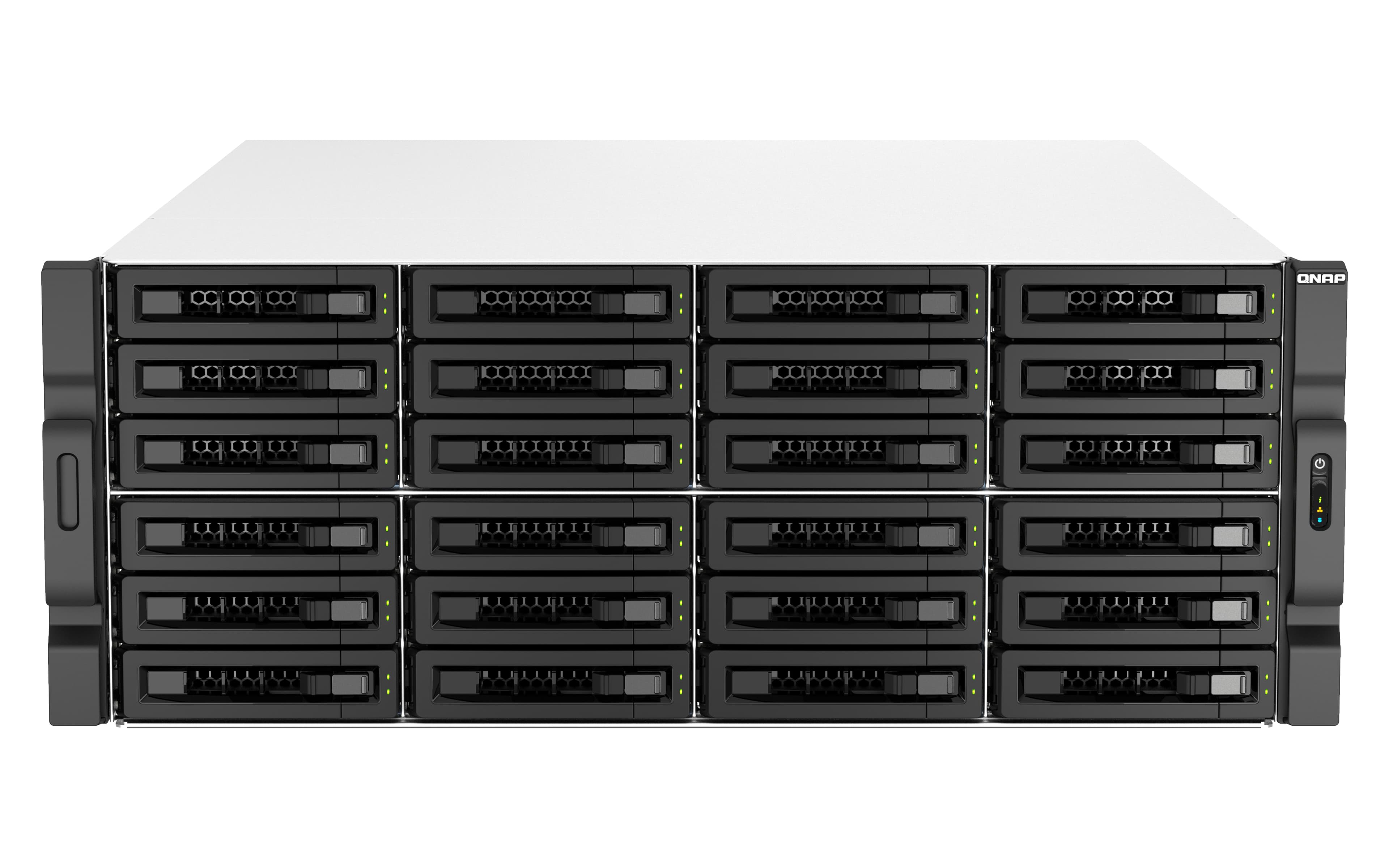 QNAP QNAP 30-BAY 4U RACKMOUNT NAS,INTEL XEON,2.6GHZ 8 CORE,64GB RAM,10G,2.5G,USB,PCIE,RP,5YR TS-H3087XU-RP-E2378-64G