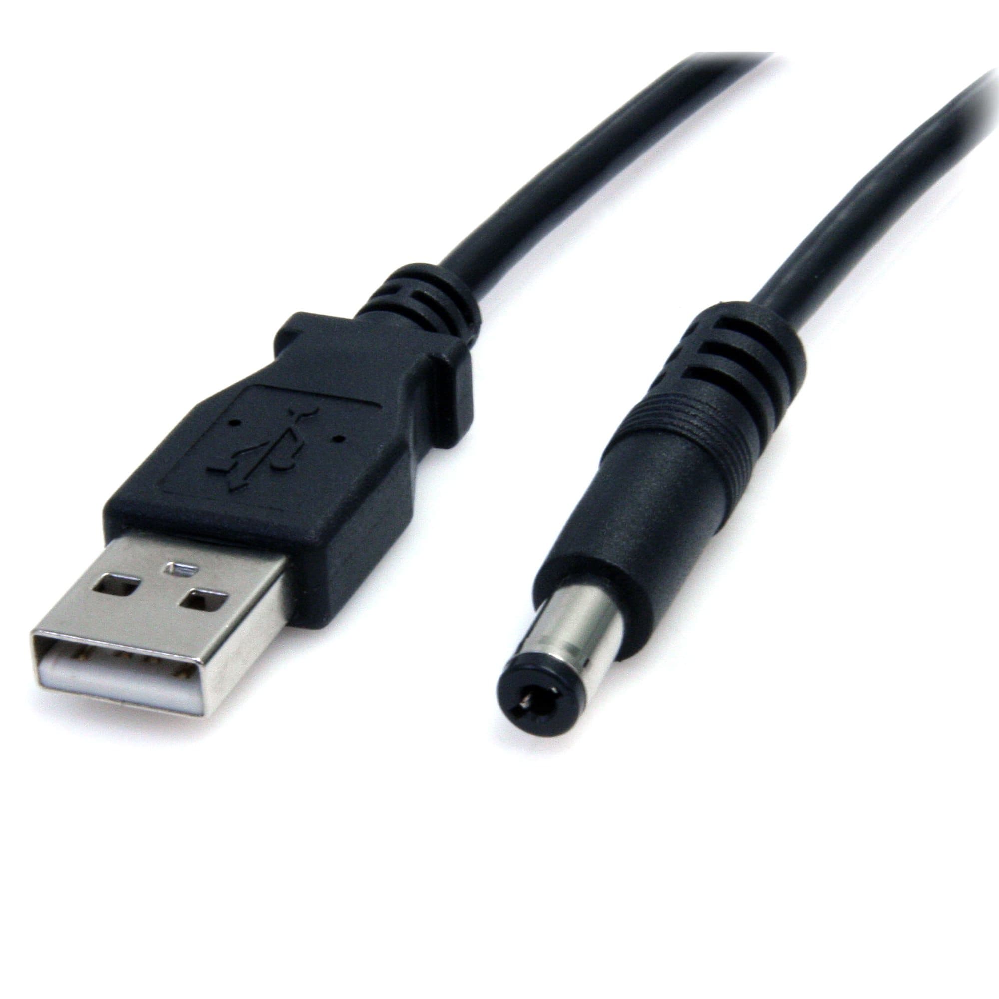STARTECH STARTECH.COM 2M USB TO TYPE M BARREL CABLE - USB TO 5.5MM 5V DC CABLE LTW USB2TYPEM2M