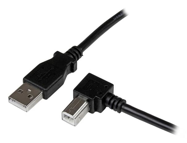 STARTECH STARTECH.COM 1M USB 2.0 A TO RIGHT ANGLE B CABLE CORD-1 M USB PRINTER CABLE LTW USBAB1MR