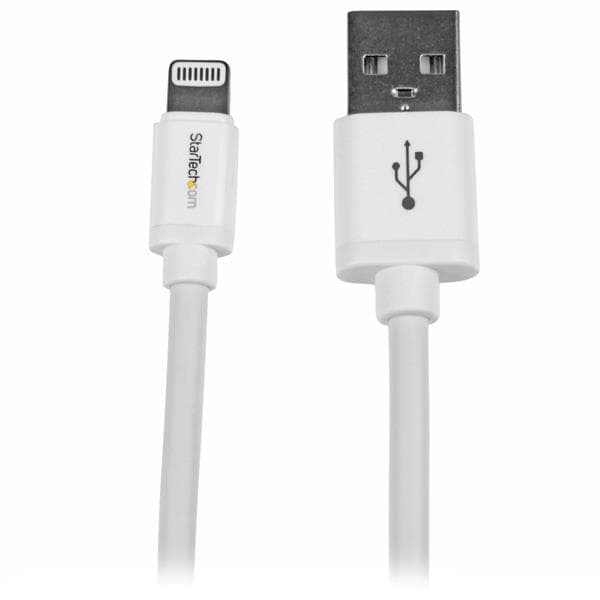 STARTECH STARTECH.COM 6 ' / 2M USB LIGHTNING CABLE FOR IPHONE IPOD IPAD - WHITE 2 YR USBLT2MW
