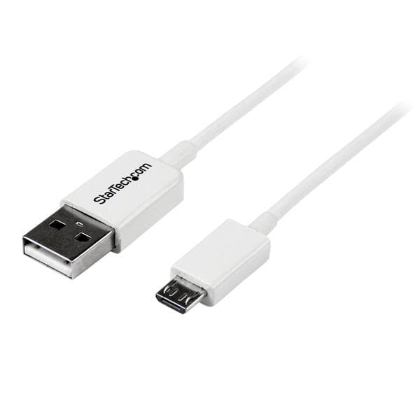 STARTECH STARTECH.COM 0.5M USB A TO MICRO B CABLE - CHARGING DATA CABLE, LTW USBPAUB50CMW