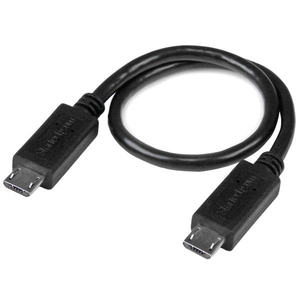 STARTECH STARTECH.COM 8IN USB OTG CABLE - MICRO USB TO MICRO USB - M/M LTW UUUSBOTG8IN