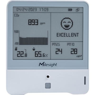 Milesight IoT Milesight AM308-915M LoRaWAN 8 in 1 Indoor Ambience Monitoring IoT Sensor with Particle Matter 2.5 and 10 AM308-915M