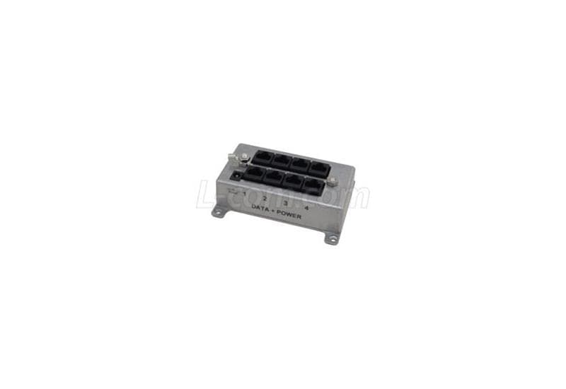 L-com L-com 4 Port Cat5 Passive PoE Midspan Ethernet Injector BT-CAT5-P4