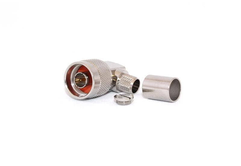 Go Wireless NZ N-Type Male Right Angle CRIMP Connector for LMR400/RG8U C-N2-400-RA
