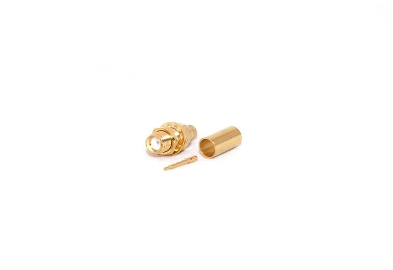 Go Wireless NZ RP-SMA Female Bulkhead CRIMP Connector for LMR195/RG58 C-SMA2-195