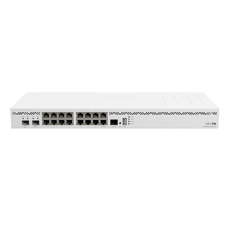 MikroTik MikroTik CCR2004-16G-2S+ Router with 16x Gigabit Ethernet ports, 2x10G SFP+ CCR2004-16G-2S+