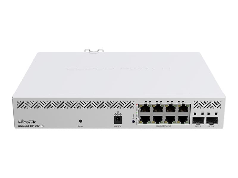 MikroTik MikroTik Cloud Smart Switch 610-8P-2S+IN 8 Port Gigabit PoE Switch with 10G SFP+ CSS610-8P-2S+IN