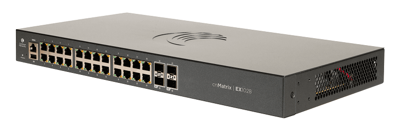 Cambium Networks Cambium cnMatrix EX1028 Intelligent Ethernet Switch with 24 x 1G Ethernet & 4 x SFP Ports EX1028