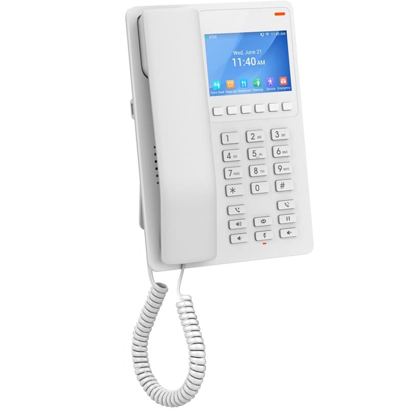 Grandstream Networks Grandstream GHP630W Desktop Hotel SIP IP Phone with 3.5' Colour LCD, PoE, Dual-band WiFi 6 - White GHP630W