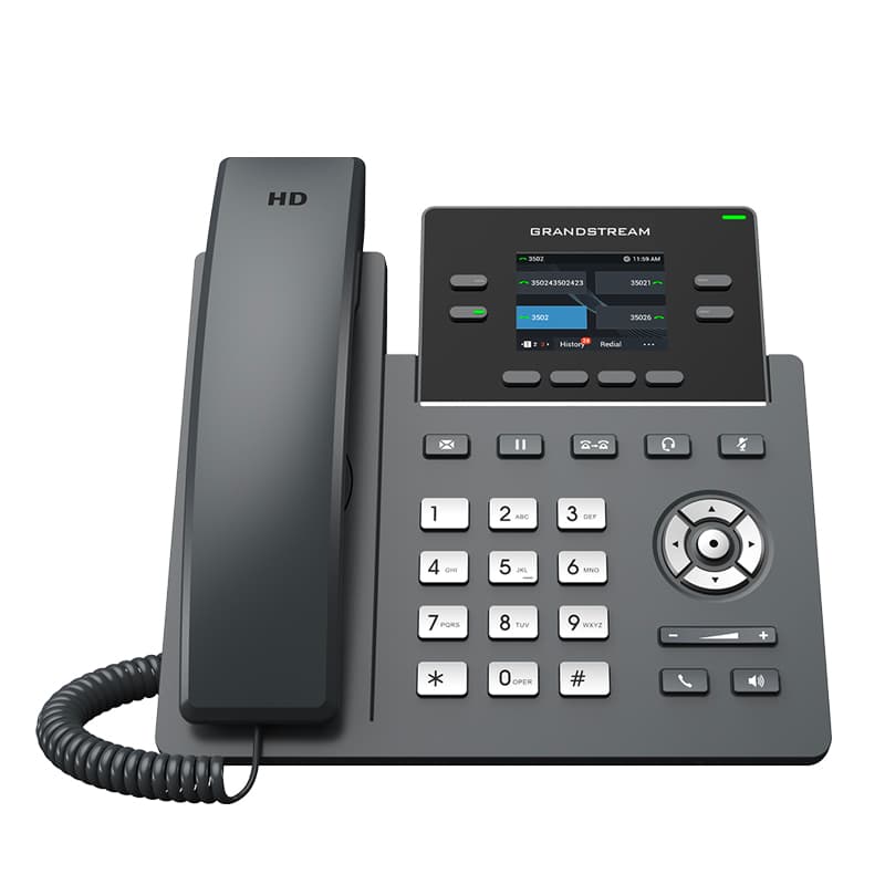 Grandstream Networks Grandstream GRP2612G 4 Lines 2 SIP and 2.4 inch Colour Screen with Gigabit Ethernet GRP2612G