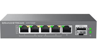 Grandstream Networks Grandstream GWN7700MP Unmanaged 2.5 MultiGigabit Switch with 5 x 2.5 GigE (4 x PoE), 1 x SFP+ GWN7700MP