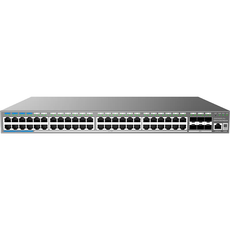 Grandstream Networks Grandstream GWN7806PH Pro Enterprise Layer 2+ Managed 48 Port 720 Watt PoE++ Network Switch with 6 x SFP+ GWN7806PH-PRO
