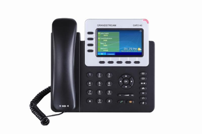 Grandstream Networks Grandstream GXP2140 4 Line VoIP Phone with a 4.3 inch Colour LCD screen and HD audio GXP2140