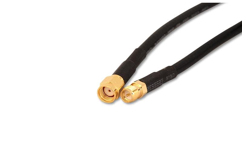 Go Wireless NZ RP-SMA Male to RP-SMA Female 300cm 50 Ohm Coax Pigtail P-63