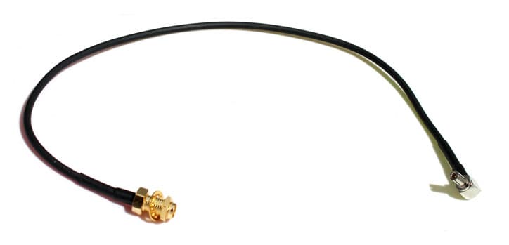 Go Wireless NZ TS9 Male RA to SMA Female Bulkhead 30cm LLC100 50 Ohm Coax Pigtail P-73