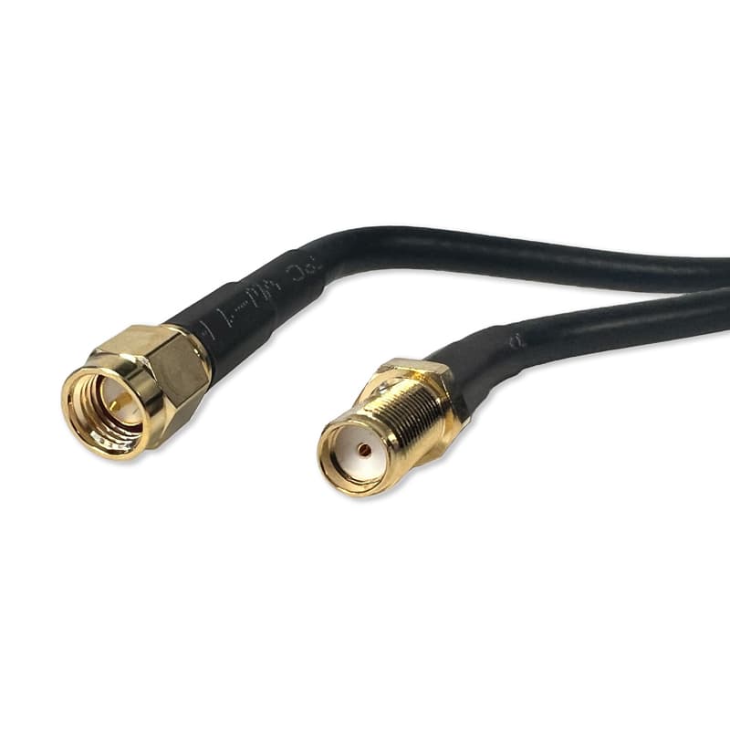 Go Wireless NZ SMA-Male to SMA-Female Bulkhead 200cm LLC200 50 Ohm Coax Cable P-81