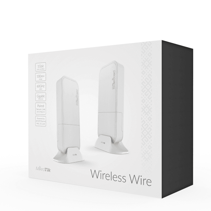 MikroTik MikroTik Wireless Wire 1Gbps 60GHz Wireless Bridge Kit RBwAPG-60adkit