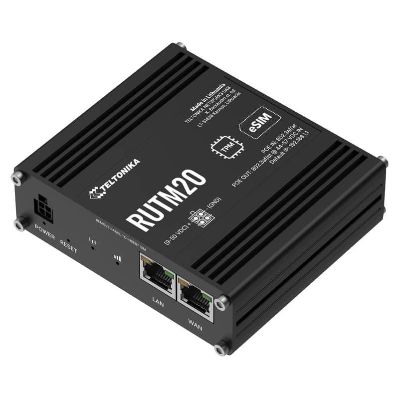 Teltonika Teltonika RUTM20 Compact 5G Router with WiFi 5, PoE Out and Dual SIM RUTM20