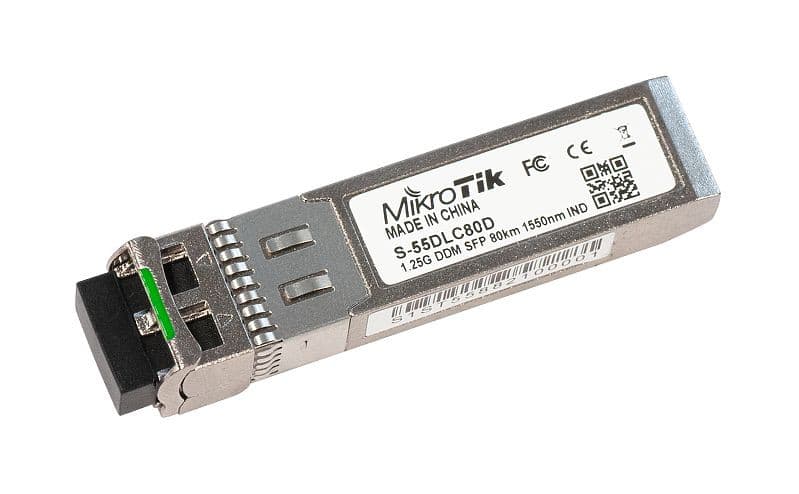 MikroTik MikroTik SFP module 1.25G SM 80km 1550nm Dual LC-connector S-55DLC80D