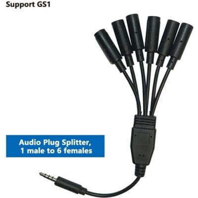 UbiBot Ubibot SPC-A-1-6 Audio spitter, 1 Male to 6 Females, for GS1 SPC-A-1-6
