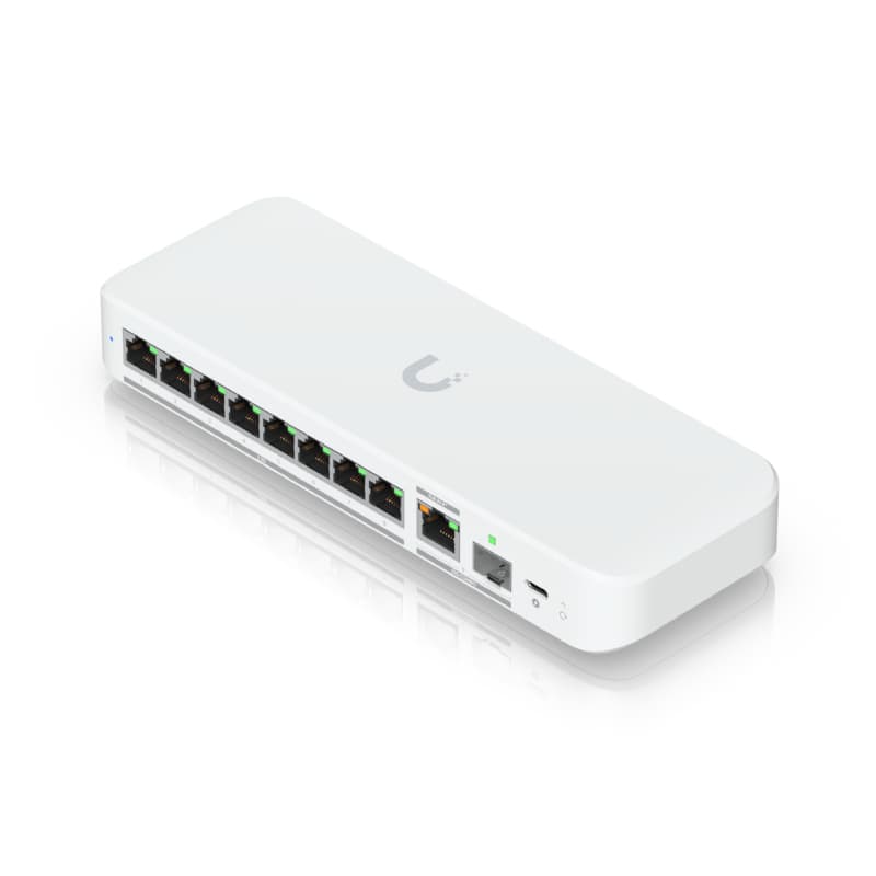Ubiquiti Ubiquiti UniFi Flex 2.5G 8-Port 2.5 GbE Switch with 10 GbE RJ45/SFP+ Combo Uplink USW-Flex-2.5G-8