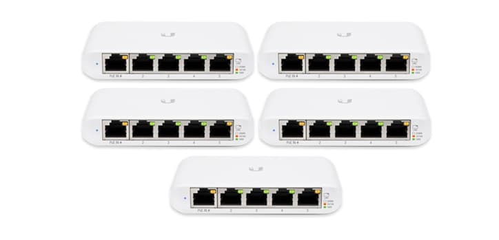 Ubiquiti Ubiquiti 5-Pack UniFi Compact 5 Port Gigabit Switch USW-Flex-Mini-5