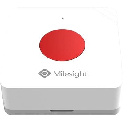 Milesight IoT MIlesight LoRaWAN AS923/AU915 IoT Smart SOS Button (Red) WS101-SOS-915M