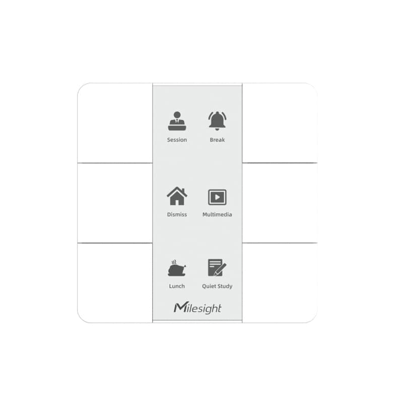 Milesight IoT Milesight LoRaWAN AS923 IoT 6 Button Smart Scene Panel WS136-915M