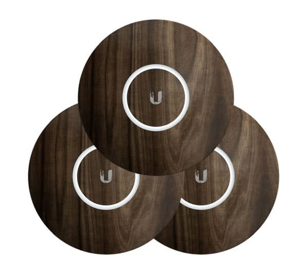 Ubiquiti Ubiquiti Wood Design Upgradable Casing for nanoHD, U6-Lite and U6-Plus 3-Pack nHD-cover-Wood-3