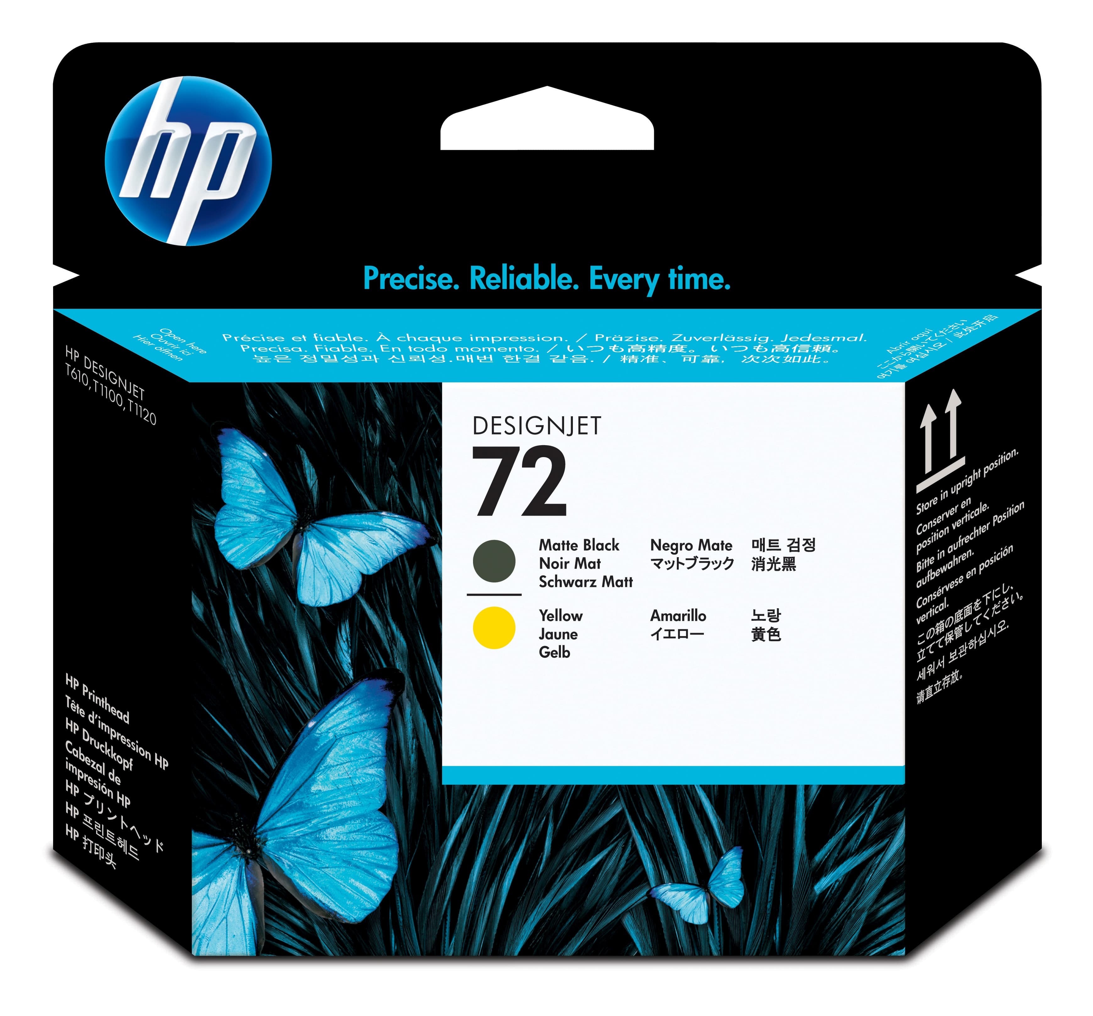 HP HP 72 Matte Black / Yellow Printhead. 1004028
