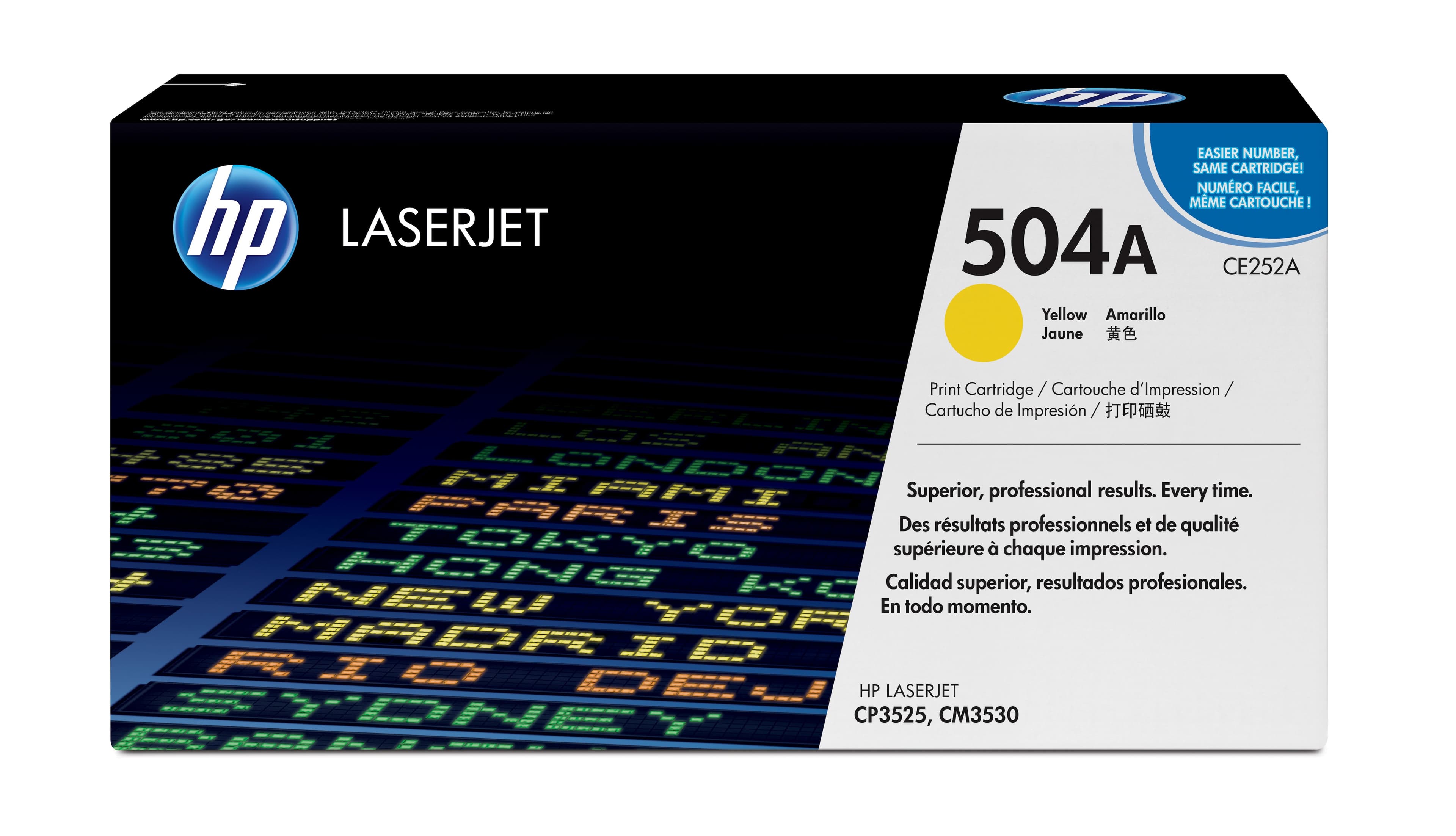 HP HP 504A YELLOW LJ TONER CART CE252A 1005363