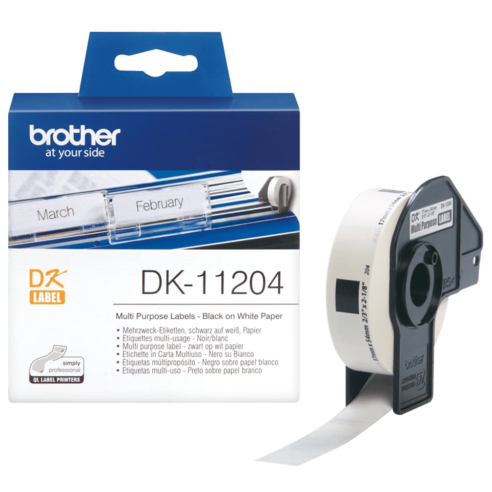 BROTHER BROTHER Bro DK-Tape DK11204 17mm x 54mm x 400's 1020361