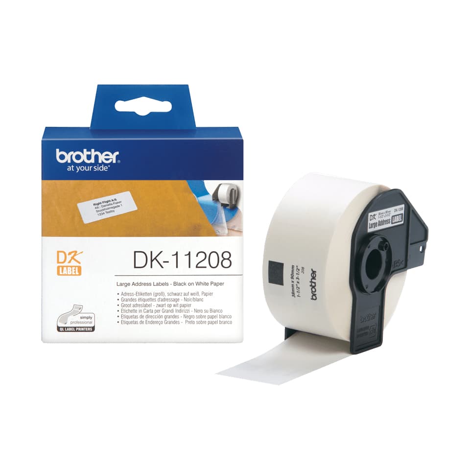 BROTHER BROTHER Bro DK-Tape DK11208 38mm x 90mm x 400's 1020363