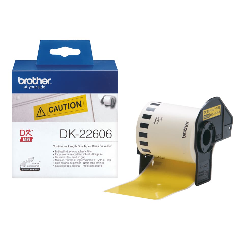 BROTHER BROTHER Bro DK-Tape DK22606 62mm x 15.24m Yellow 1020370