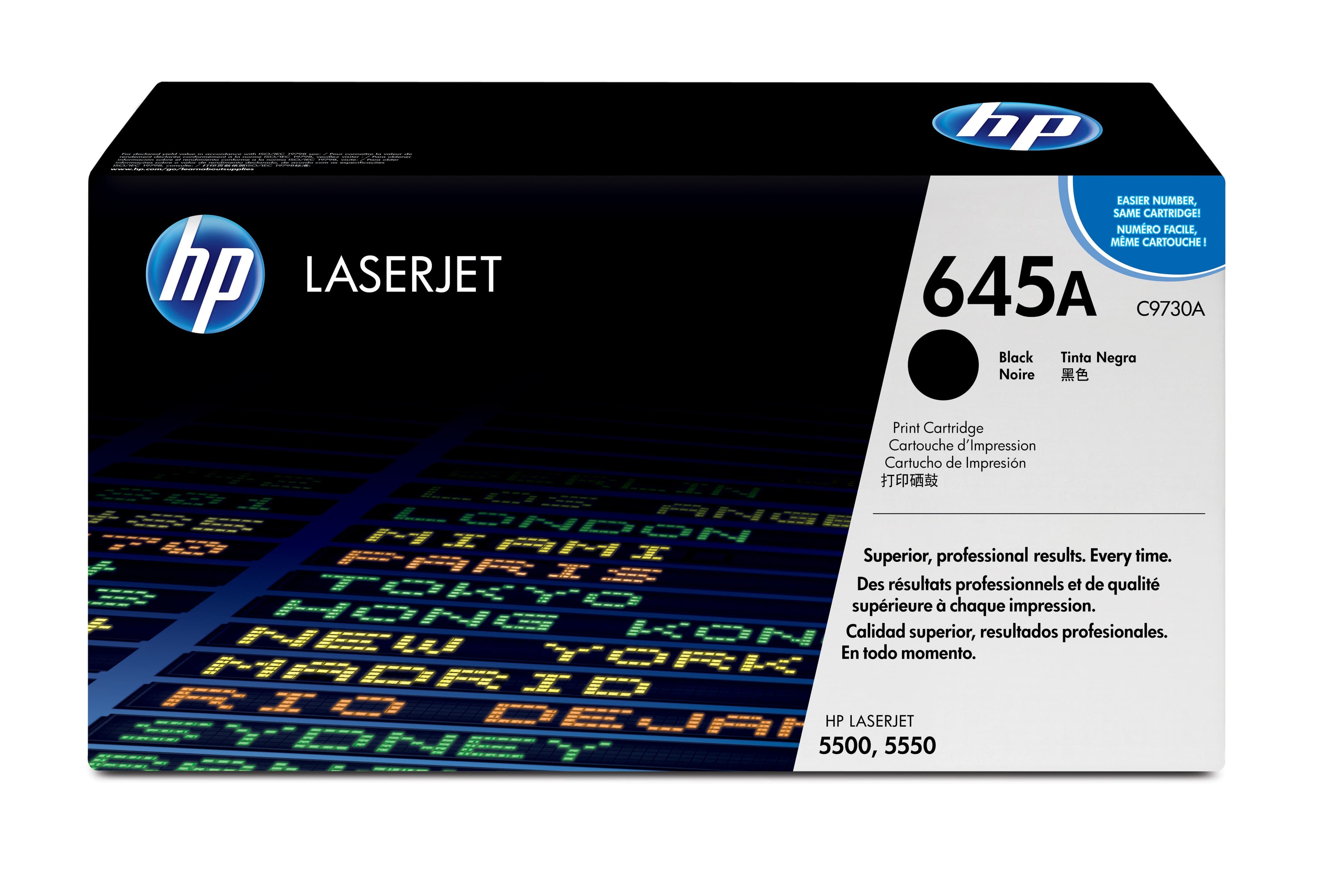HP HP 645A BLACK LJ TONER CART C9730A 1036016