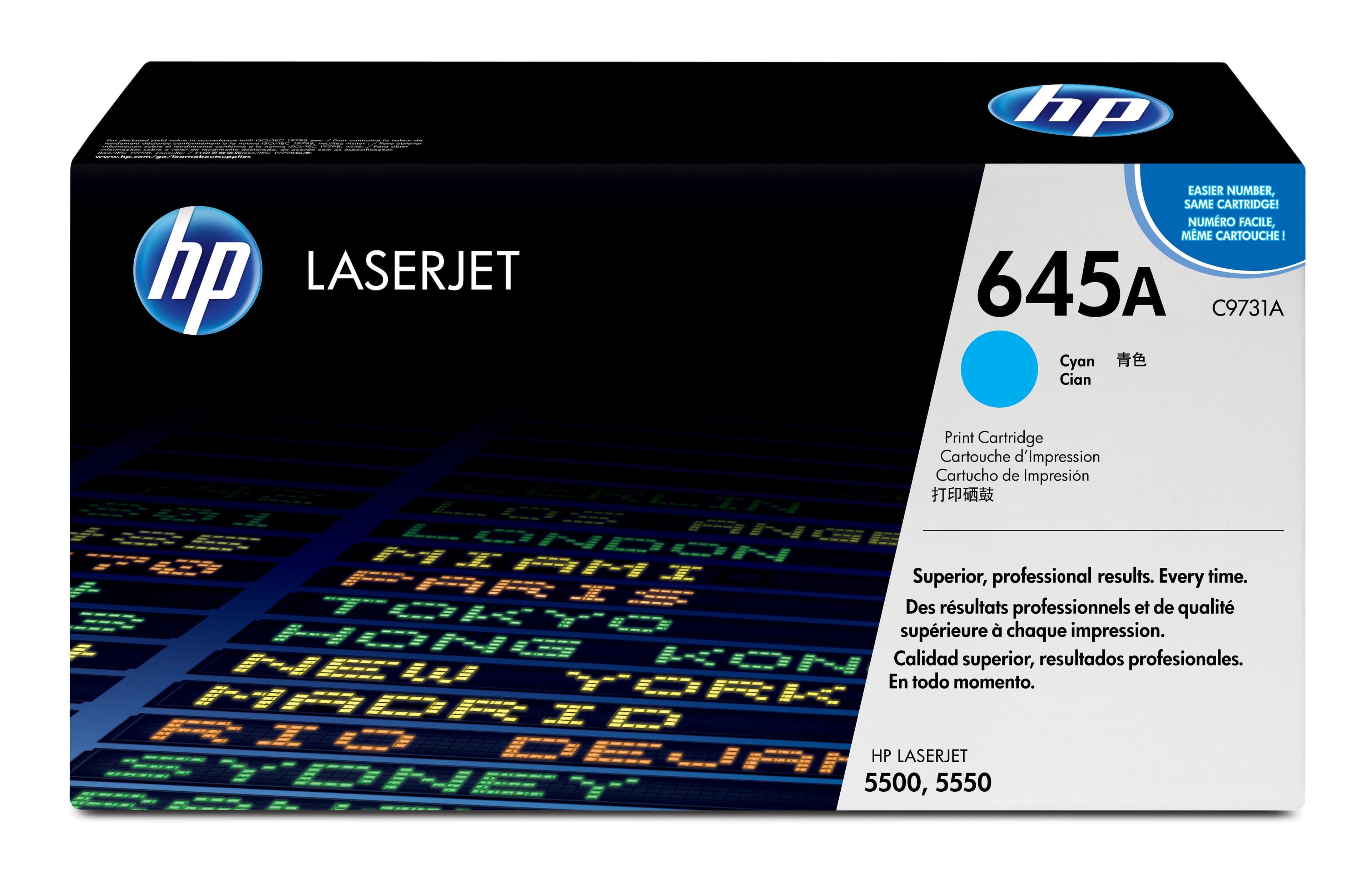 HP HP 645A CYAN LJ TONER CART C9731A 1036017