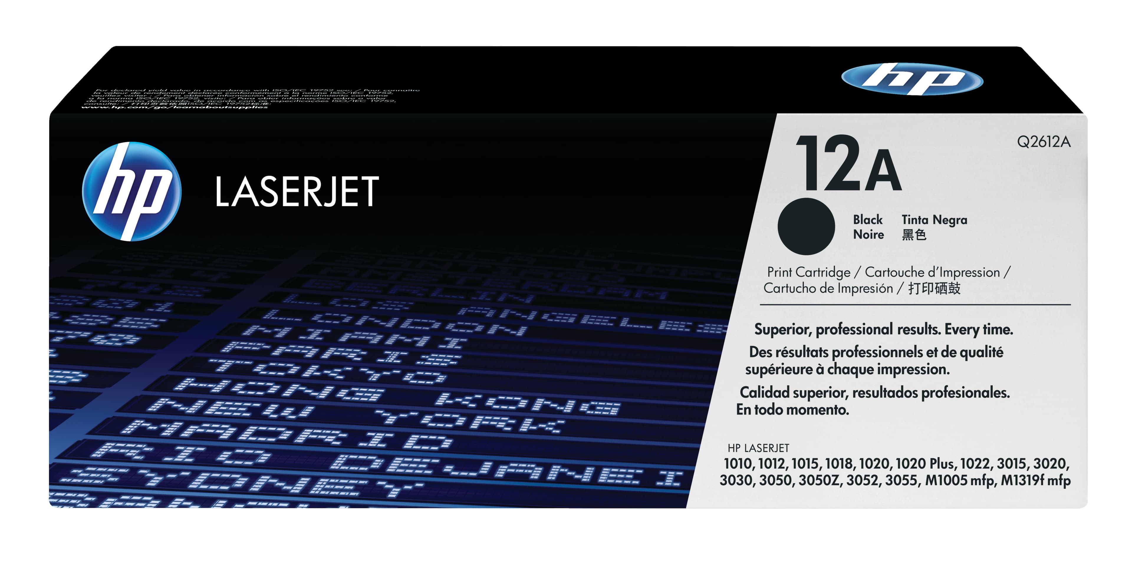 HP HP 12A BLACK LJ TONER CART Q2612A 1036021