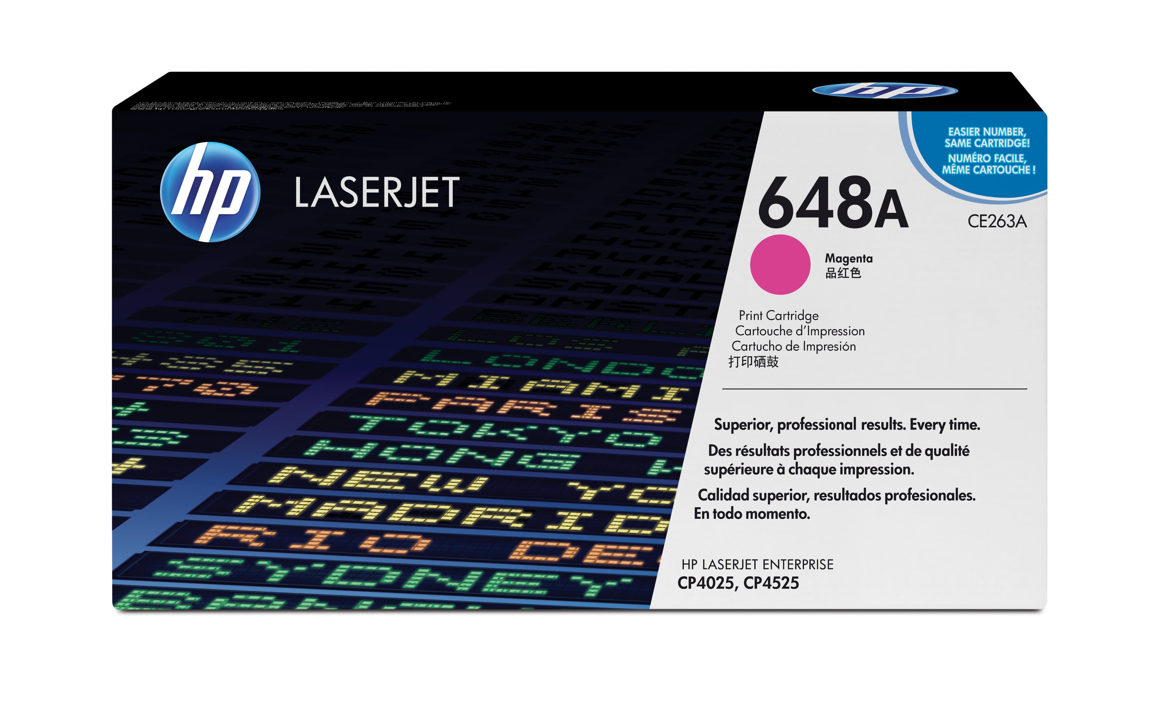HP HP 648A MAGENTA LJ TONER CART CE263A 1037410