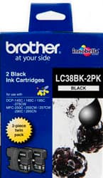BROTHER BROTHER LC38 BLK Ink CART-2 pk 1055839