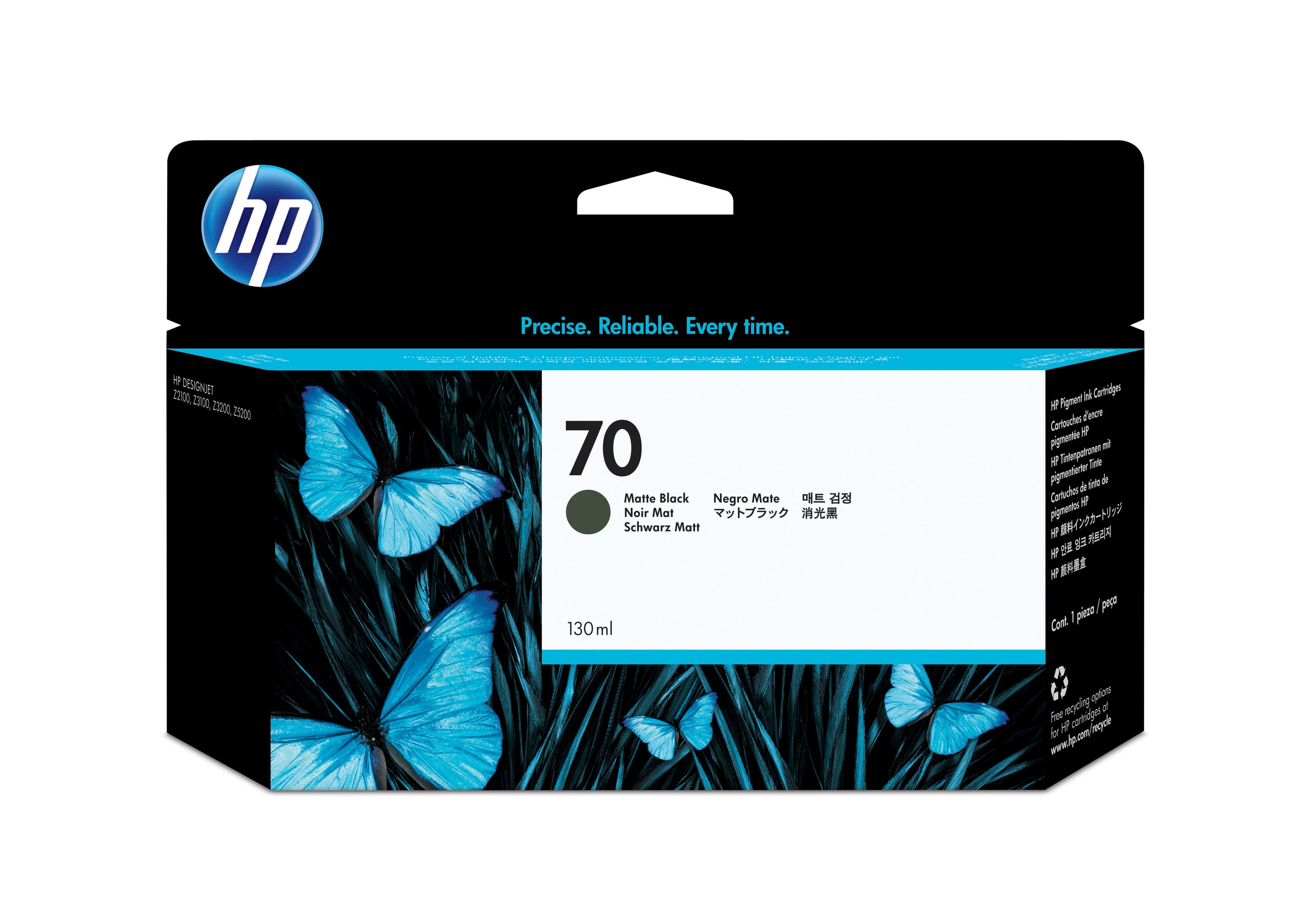 HP HP 70 130ml Matte Black Ink Cartridge 1084651