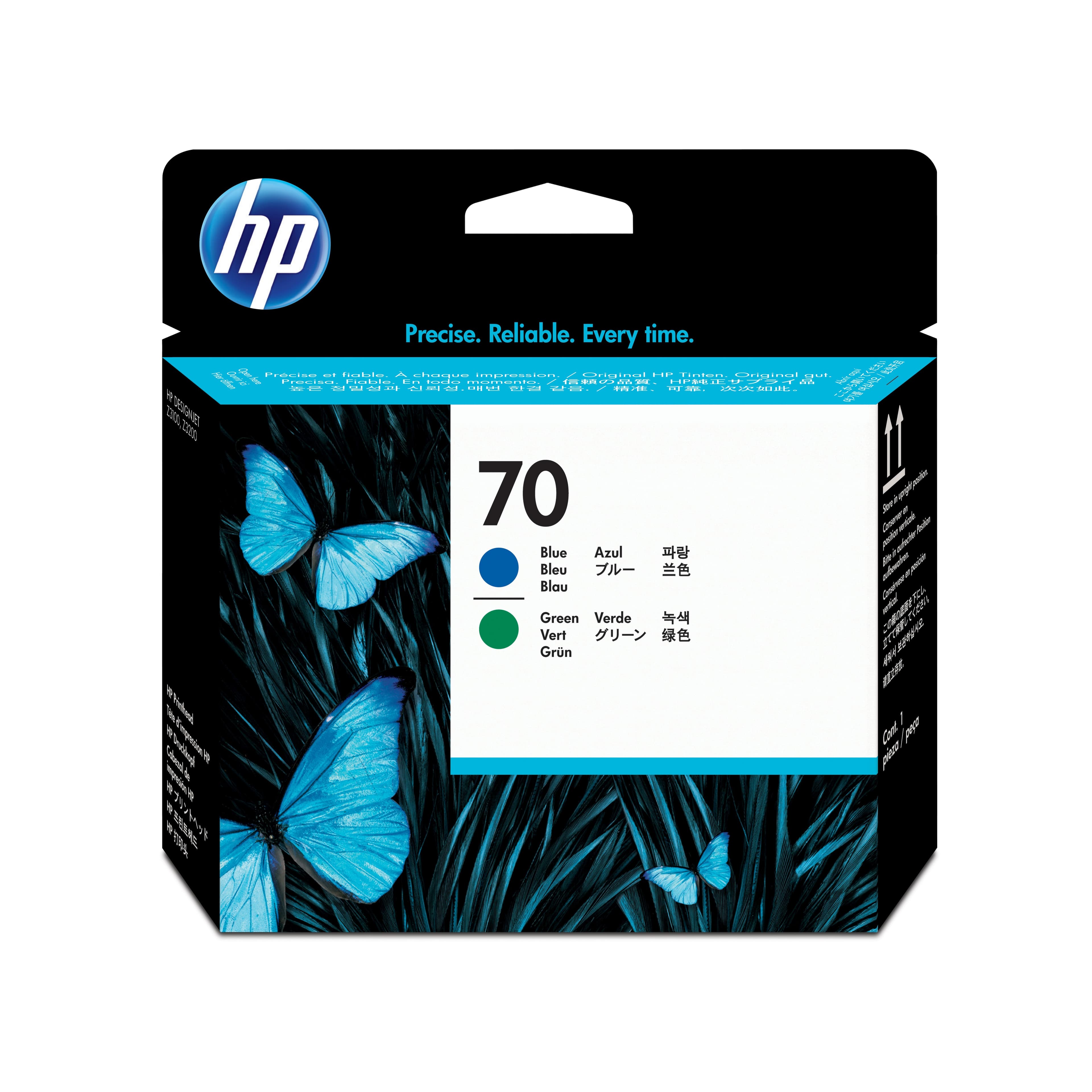 HP HP 70 Blue and Green Printhead 1096203