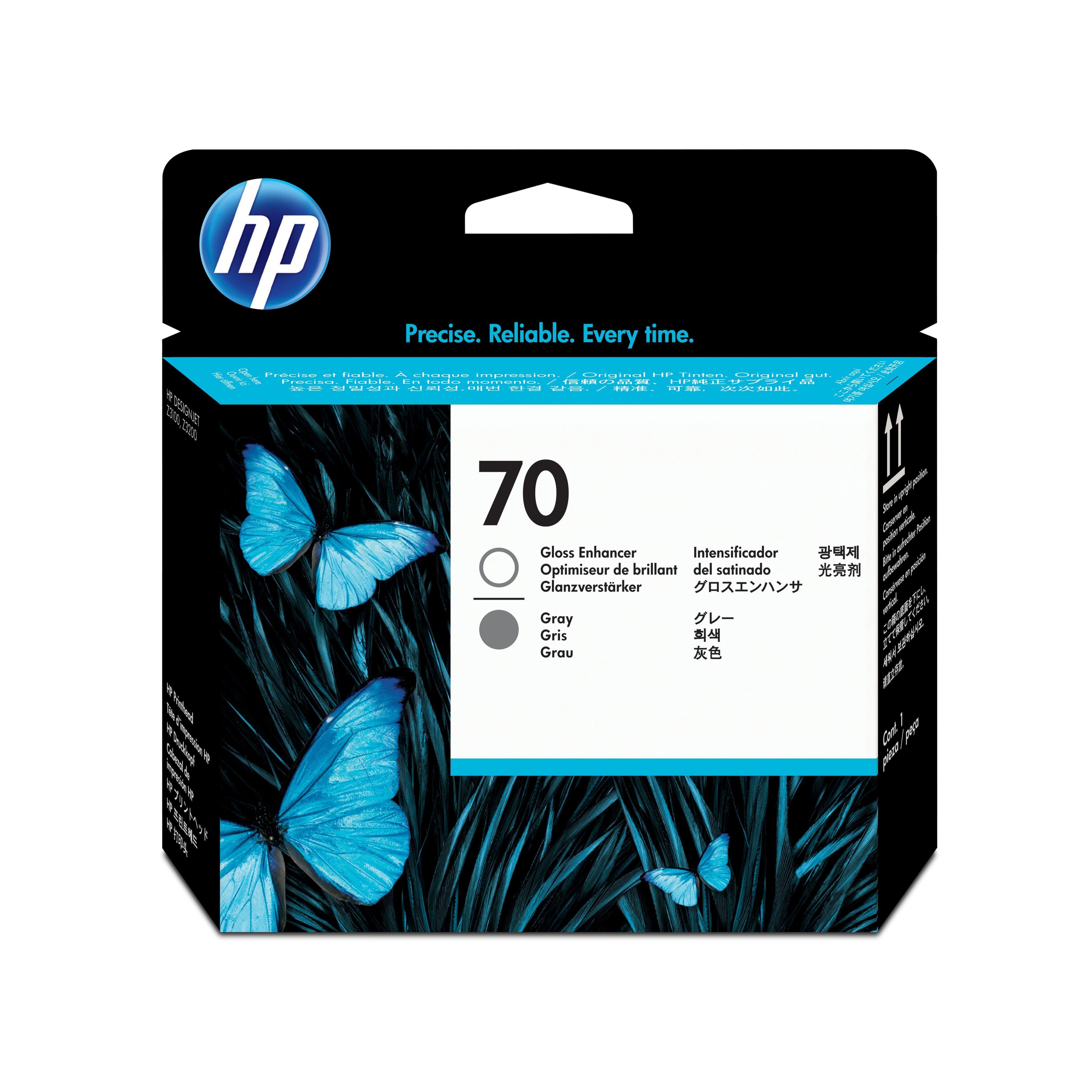 HP HP 70 Gloss Enhancer and Grey Printhead 1096205