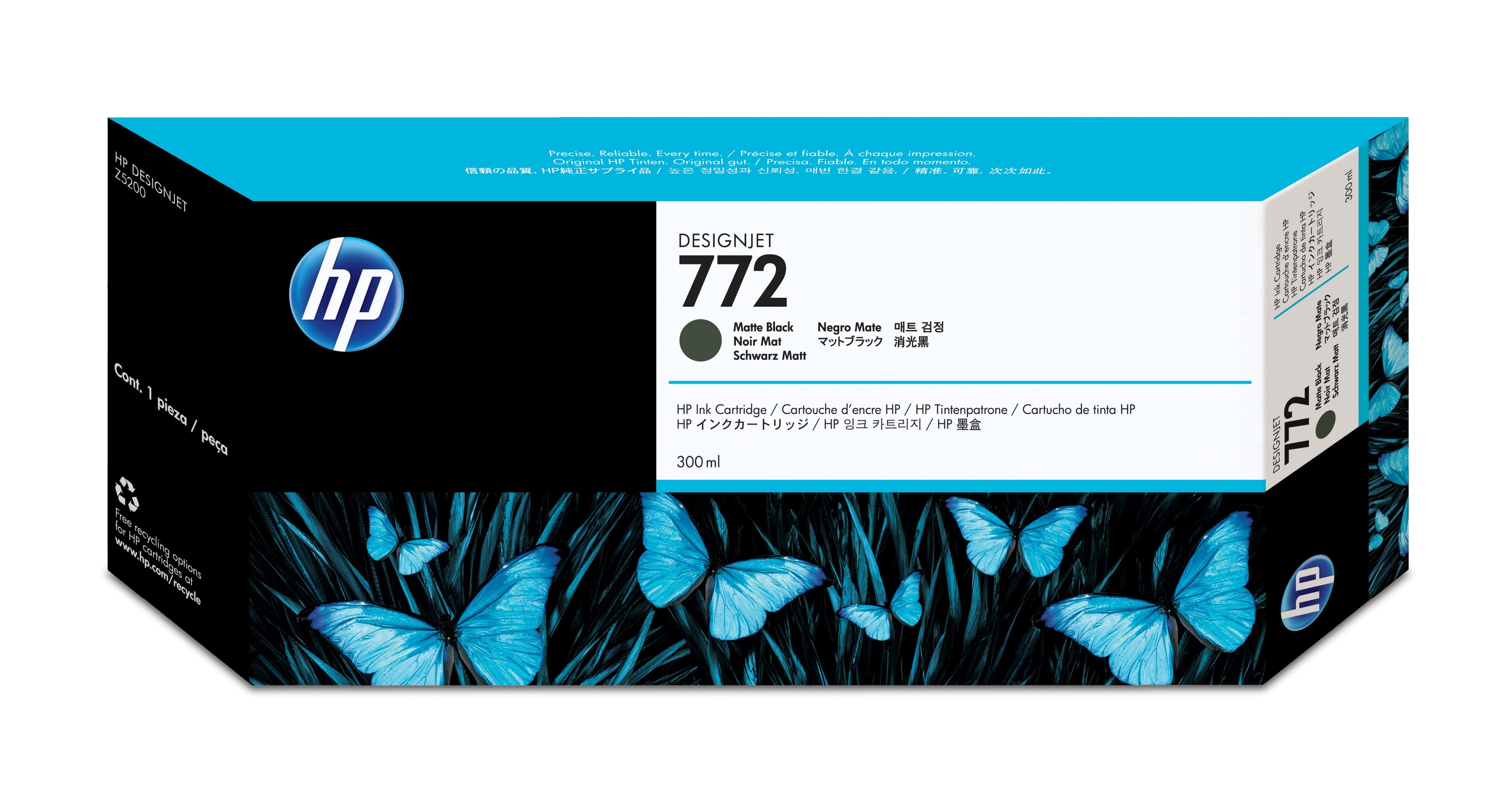HP HP 772 300ml Matt Black Ink Cartridge 1174789