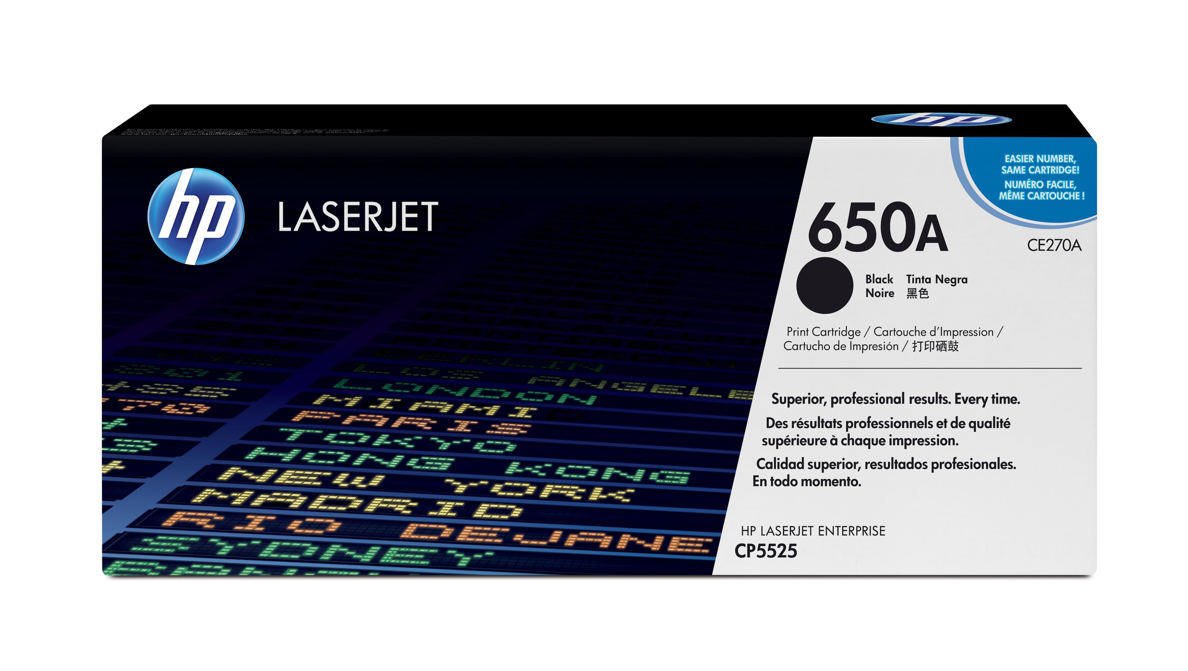 HP HP 650A BLACK LJ TONER CART CE270A. 1230995